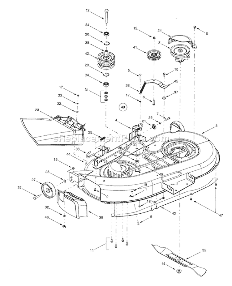 Page B Diagram and Parts List for 13AD624G401 2002 Yard Man Lawn Tractor